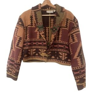 Aztec‎ Santa Fe inspired Geometric Patterned Jacket 100% cotton tapestry jacket